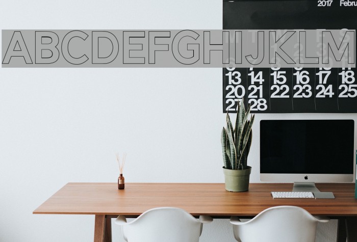 AlesandOutline-ExtraBold Font examples