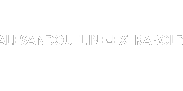 AlesandOutline-ExtraBold Logo