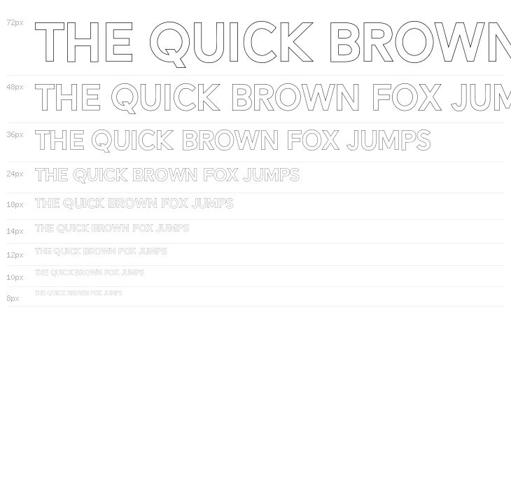 AlesandOutline-ExtraBold Waterfall