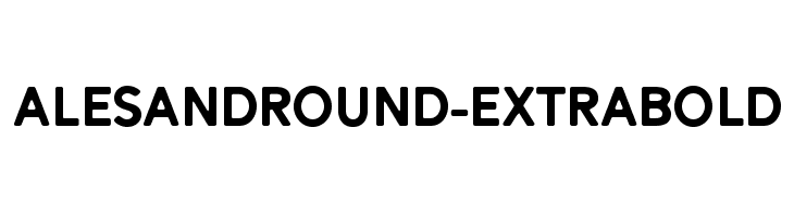 AlesandRound-ExtraBold Font