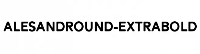 AlesandRound-ExtraBold  Скачать бесплатные шрифты