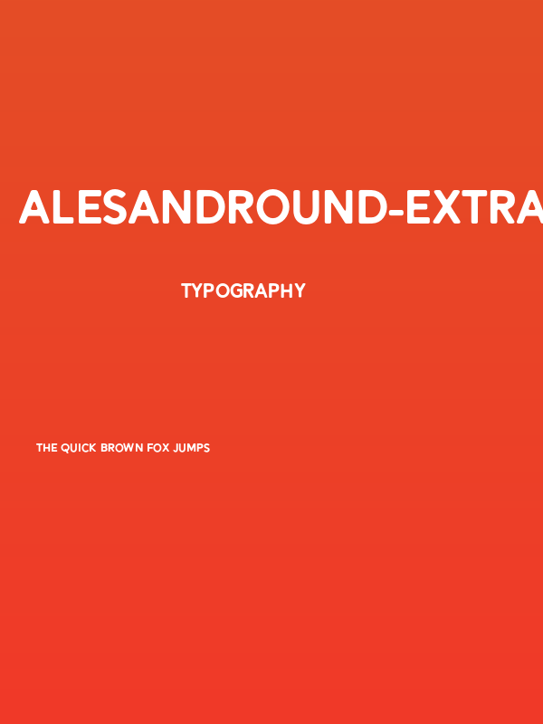 AlesandRound-ExtraBold Poster