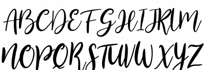 Alesandra Regular Schriftart Groß