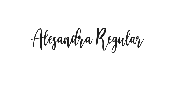 Alesandra Regular Logo