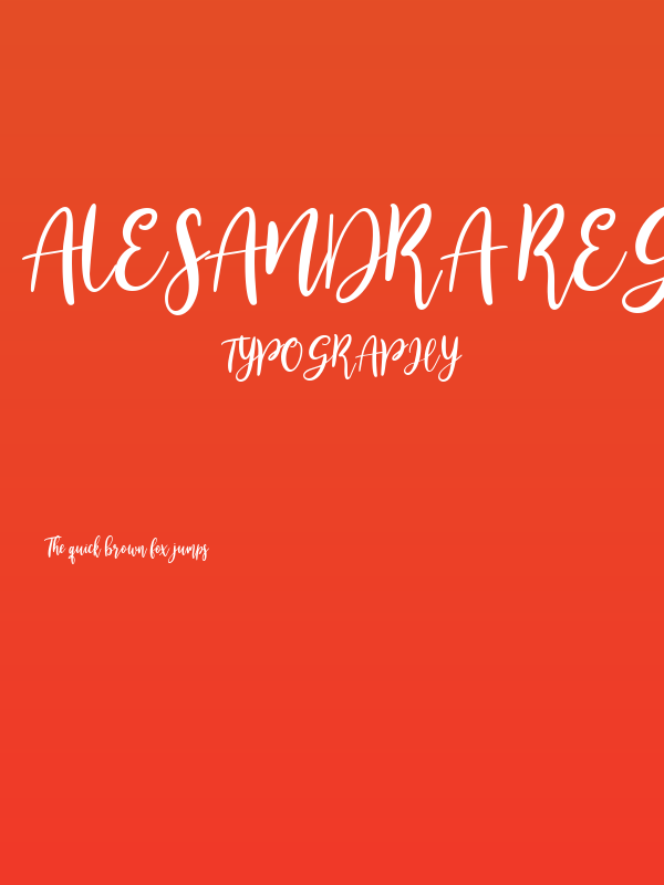Alesandra Regular Poster