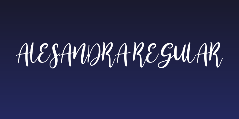 Alesandra Regular Social Header
