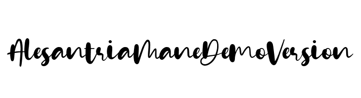 Alesantria Mane Demo Version  Free Fonts Download