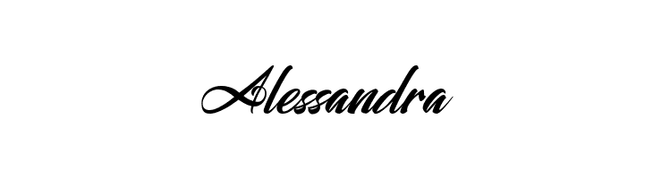 Alessandra  font caratteri gratis