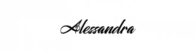 Alessandra  Frei Schriftart Herunterladen
