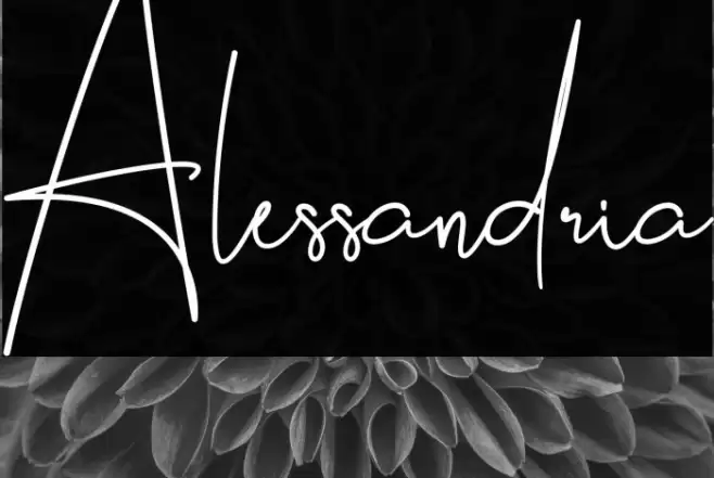 Alessandria Caratteri examples