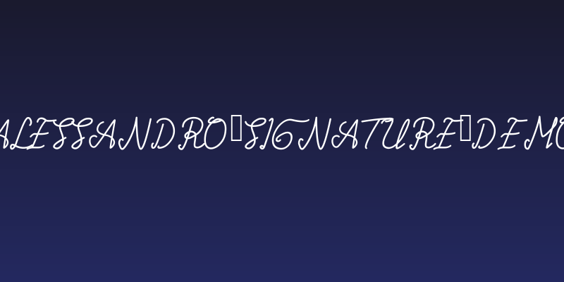 Alessandro_Signature_Demo Social Header