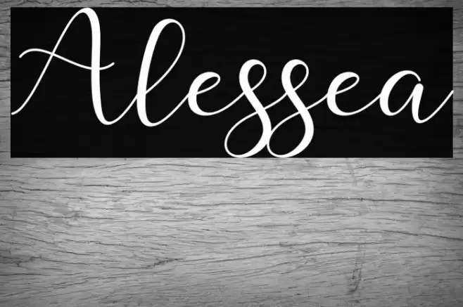 Alessea Font examples