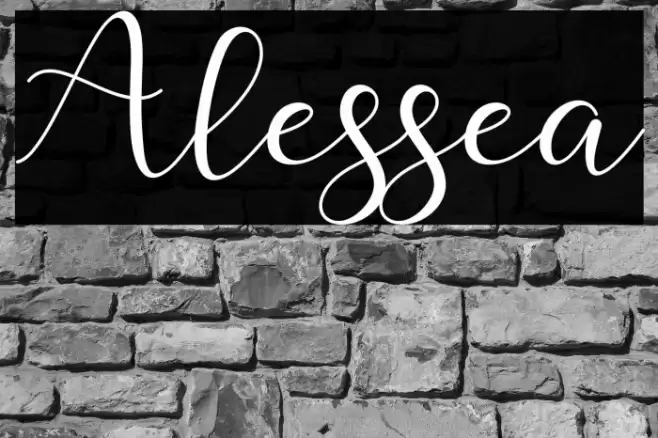 Alessea Font examples