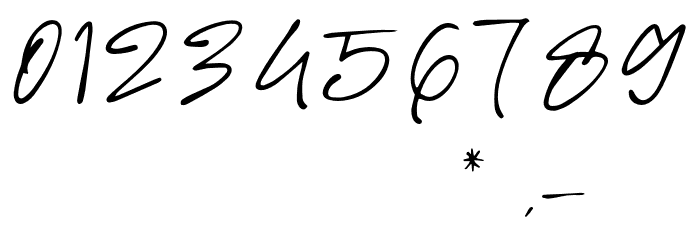 AlessiaHarvey-DEMO Font OTHER CHARS