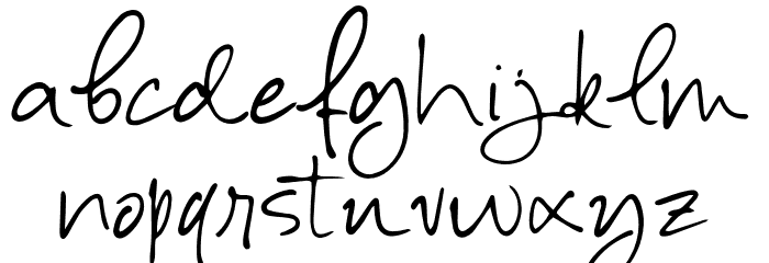 AlessiaHarvey-DEMO Font LOWERCASE