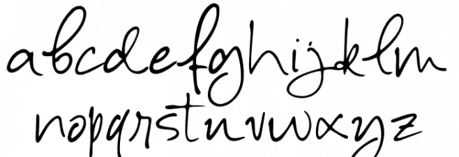 AlessiaHarvey-DEMO Schriftart Kleinbuchstaben