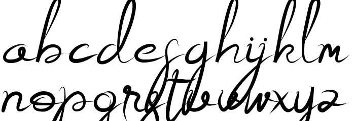 Alestraza Font LOWERCASE