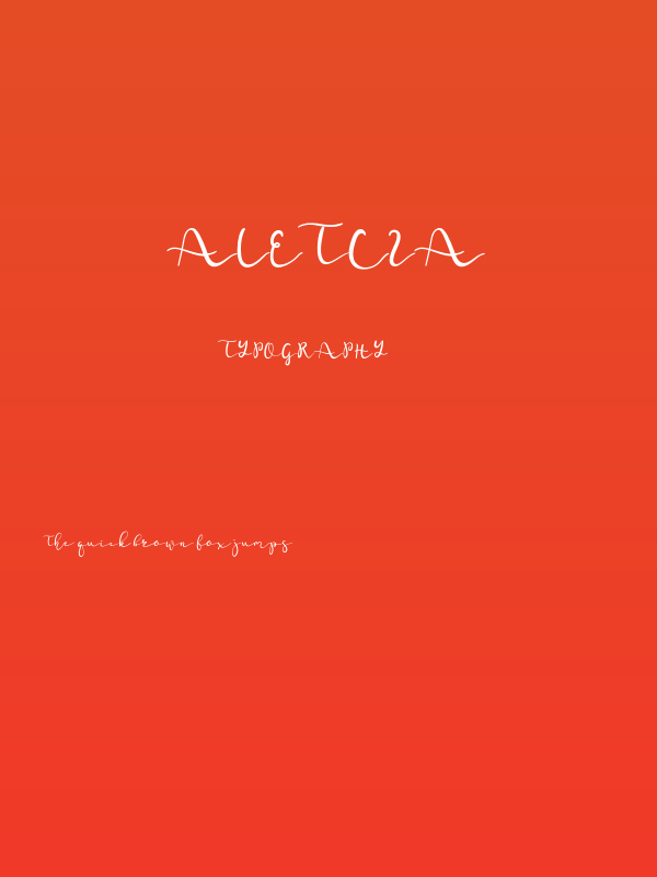 Aletcia Poster