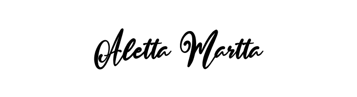 Aletta Martta  font caratteri gratis