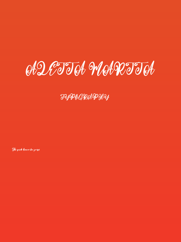 Aletta Martta Poster