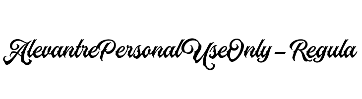 AlevantrePersonalUseOnly-Regula  Fuentes Gratis Descargar