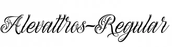 Alevattros-Regular  Free Fonts Download
