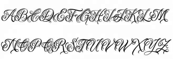 Alevattros-Regular Font Litere mari
