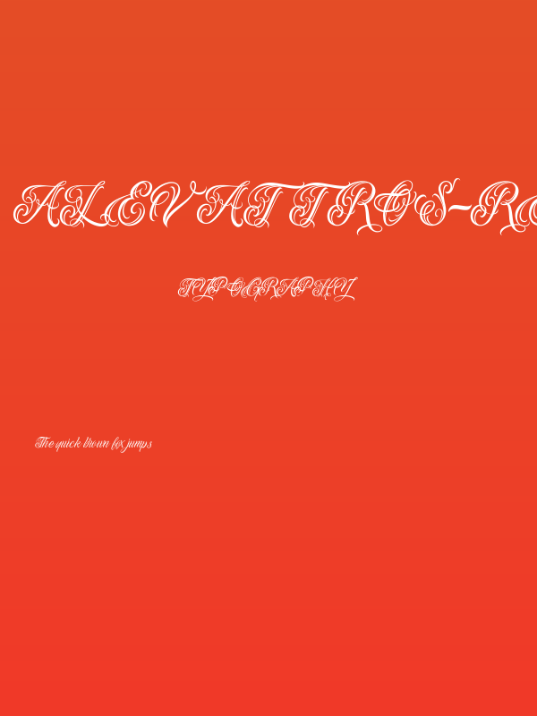 Alevattros-Regular Poster