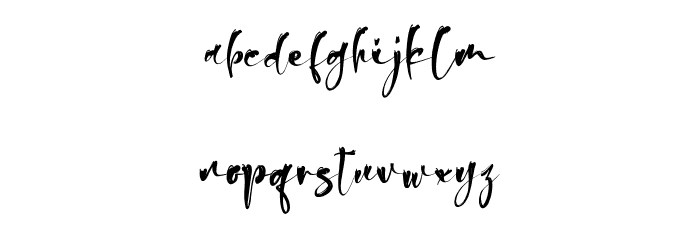 Alex Bentteke Font LOWERCASE