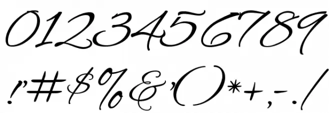 Alex Brush Regular Font OTHER CHARS