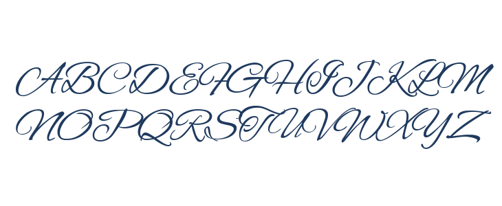 Alex Brush Regular1 Uppercase