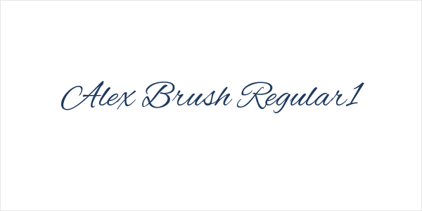 Alex Brush Regular1 Logo