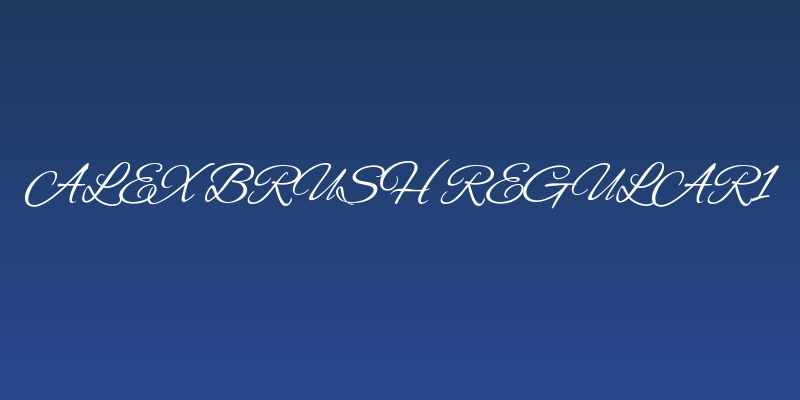 Alex Brush Regular1 Social Header