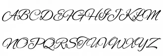 Alex Brush Regular フォント 大文字