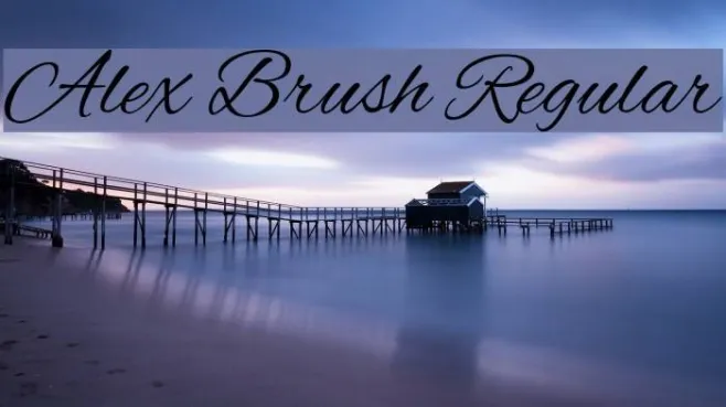 Alex Brush Regular Example 3