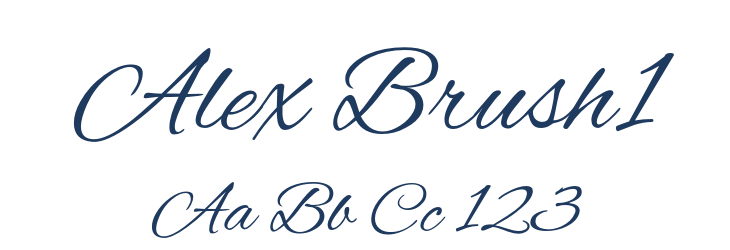 Alex Brush1 Font Preview