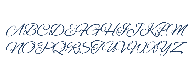 Alex Brush1 Uppercase