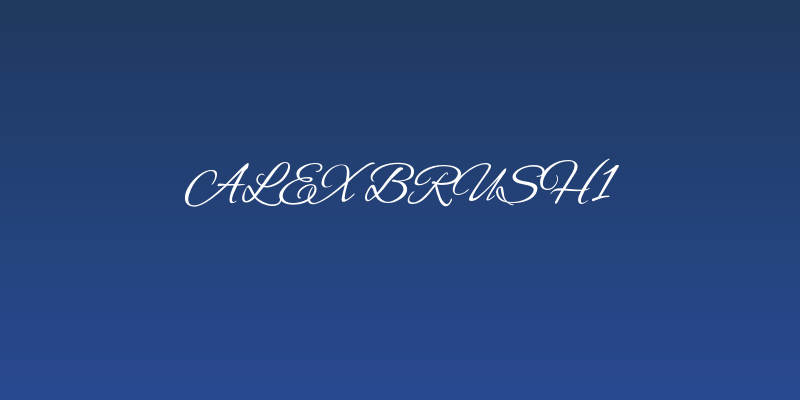 Alex Brush1 Social Header