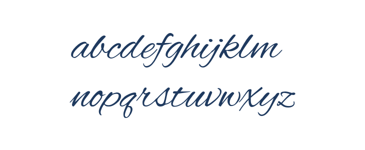 Alex Brush1 Lowercase