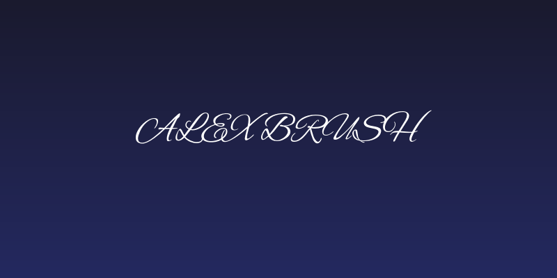 Alex Brush Social Header