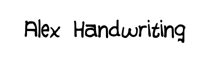 Alex Handwriting  Frei Schriftart Herunterladen