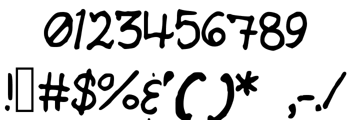 Alex Handwriting Font OTHER CHARS