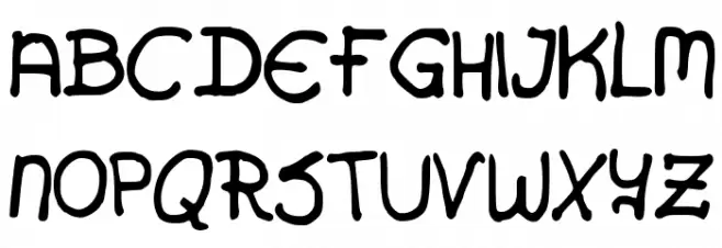 Alex Handwriting フォント 大文字