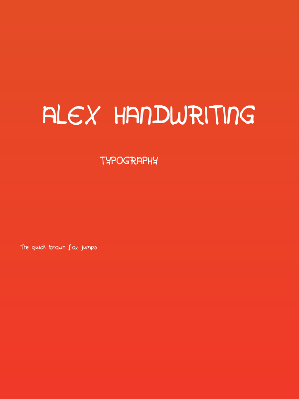 Alex Handwriting Poster