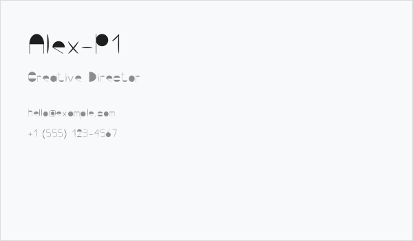 Alex-P1 Business Card