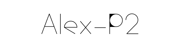 Alex-P2  font caratteri gratis