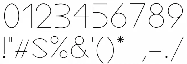 Alex-P2 Font OTHER CHARS