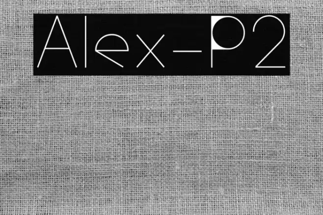 Alex-P2 Font examples
