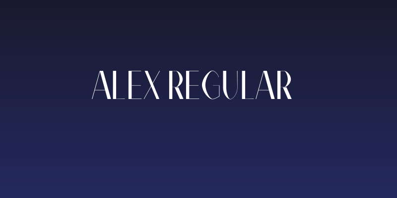 Alex Regular   Social Header