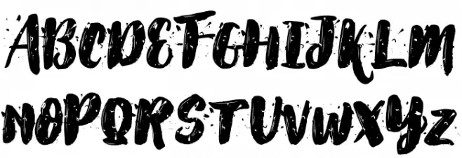 AlexDirte Brush Font-Regular Schriftart Groß